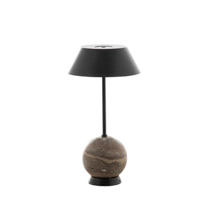 Firefly Marble LED Table Lamp - Marron Imperial Brown|Rubbed Bronze | Gabriella White - SCH-175896