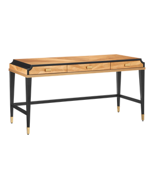 Currey & Co Kallista Taupe Large Desk | 3000-0289