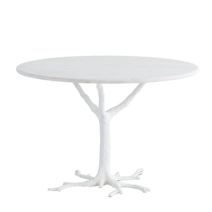 White Faux Bois Dining Table | Global Views - 8.81266