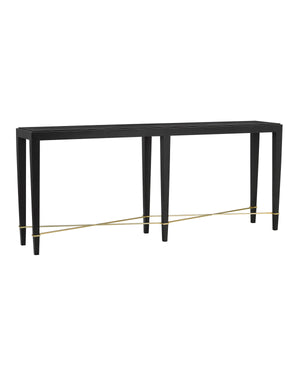 Currey & Co Verona Black Console Table | 3000-0097