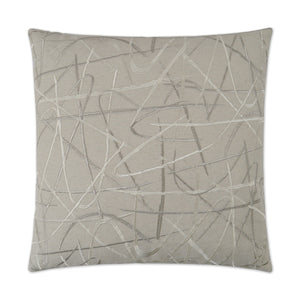 Scribble Decorative Throw Pillow - Silver | DV Kap