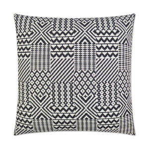 Quilt Decorative Throw Pillow - Black | DV Kap
