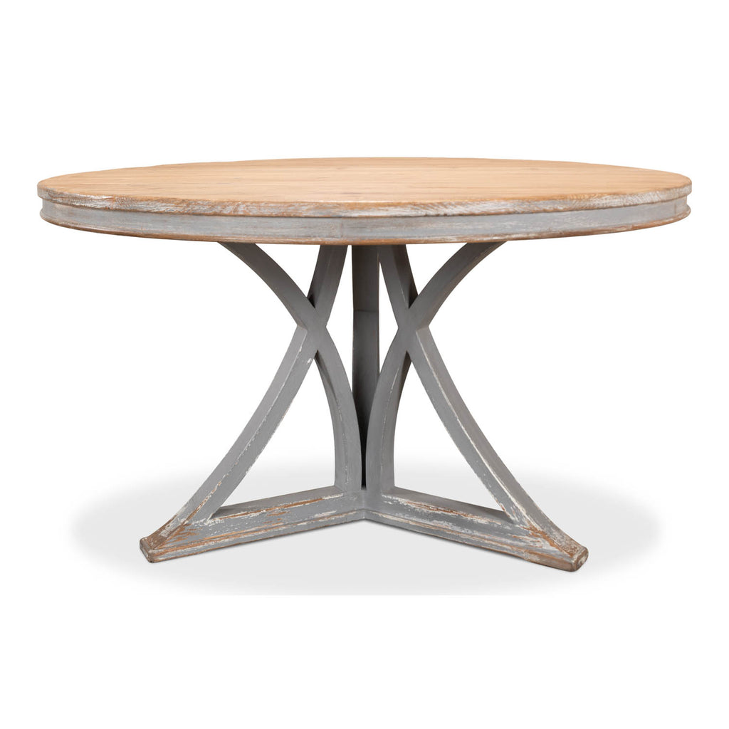 Flying Buttress Dining Table Grey | Sarreid Ltd - 30537