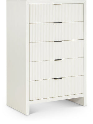 Fairfax Cream Solid Wood And Oak Veneer Chest | Meridian Furniture - 311Cream-CH