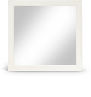 Fairfax Cream Solid Wood And Oak Veneer Frame Mirror | Meridian Furniture - 311Cream-M