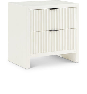 Fairfax Cream Solid Wood And Oak Veneer Nightstand | Meridian Furniture - 311Cream-NS