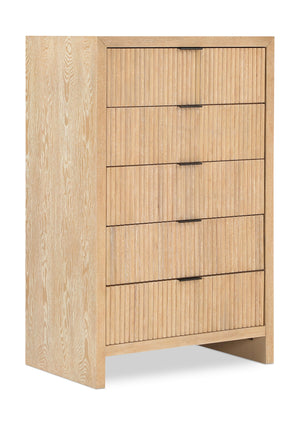 Fairfax Natural Solid Wood And Oak Veneer Chest | Meridian Furniture - 311Natural-CH