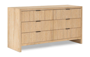 Fairfax Natural Solid Wood And Oak Veneer Dresser | Meridian Furniture - 311Natural-D
