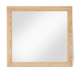 Fairfax Natural Solid Wood And Oak Veneer Frame Mirror | Meridian Furniture - 311Natural-M