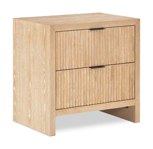 Fairfax Natural Solid Wood And Oak Veneer Nightstand | Meridian Furniture - 311Natural-NS