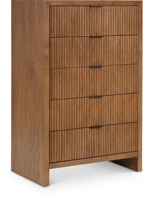 Fairfax Walnut Solid Wood And Oak Veneer Chest | Meridian Furniture - 311Walnut-CH