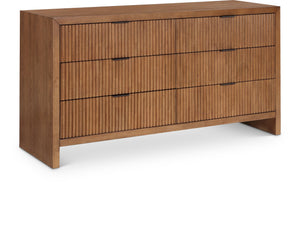 Fairfax Walnut Solid Wood And Oak Veneer Dresser | Meridian Furniture - 311Walnut-D
