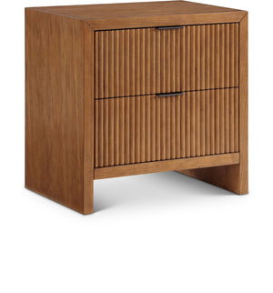 Fairfax Walnut Solid Wood And Oak Veneer Nightstand | Meridian Furniture - 311Walnut-NS