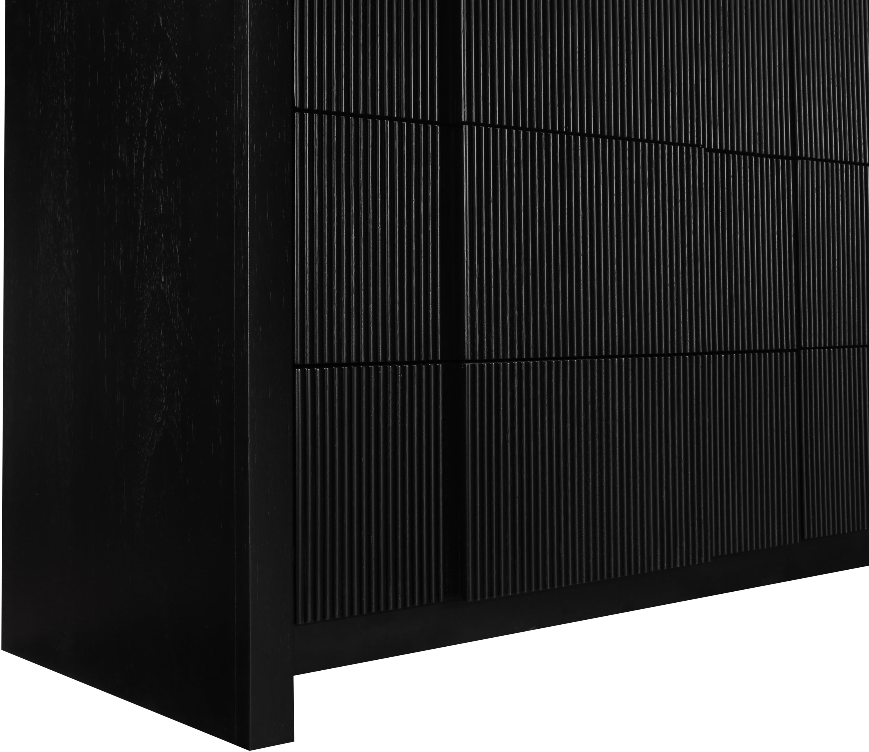 Meridian Furniture Fluted Black Dresser