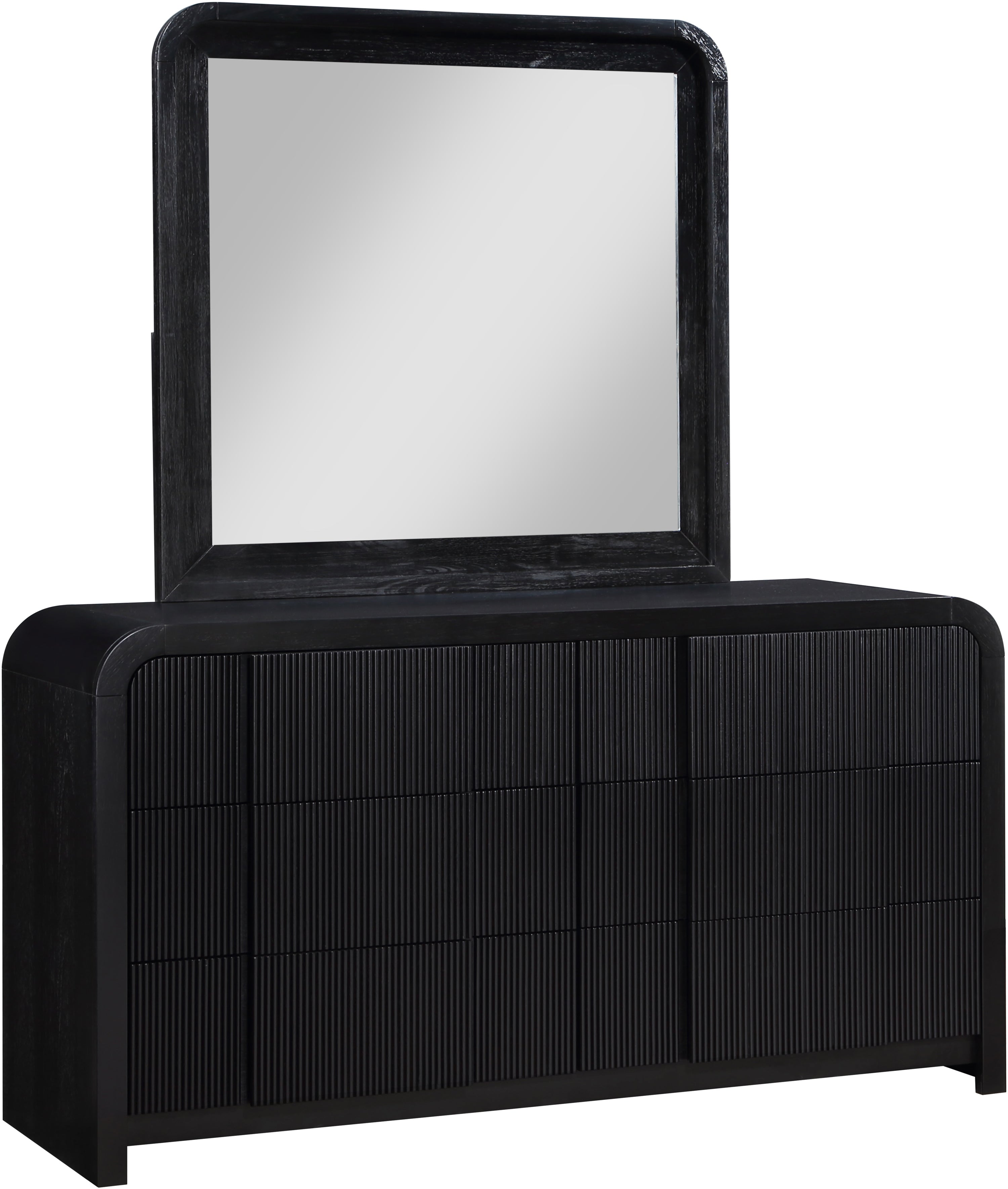 Meridian Furniture Fluted Black Dresser