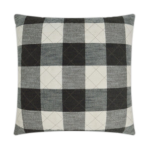 Buffalo Quilt Decorative Throw Pillow - Grey | DV Kap