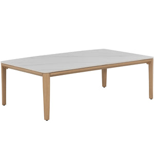 Palma Aluminum Rectangle Outdoor Nesting Coffee Table - Natural | Summer Classics - 1504143