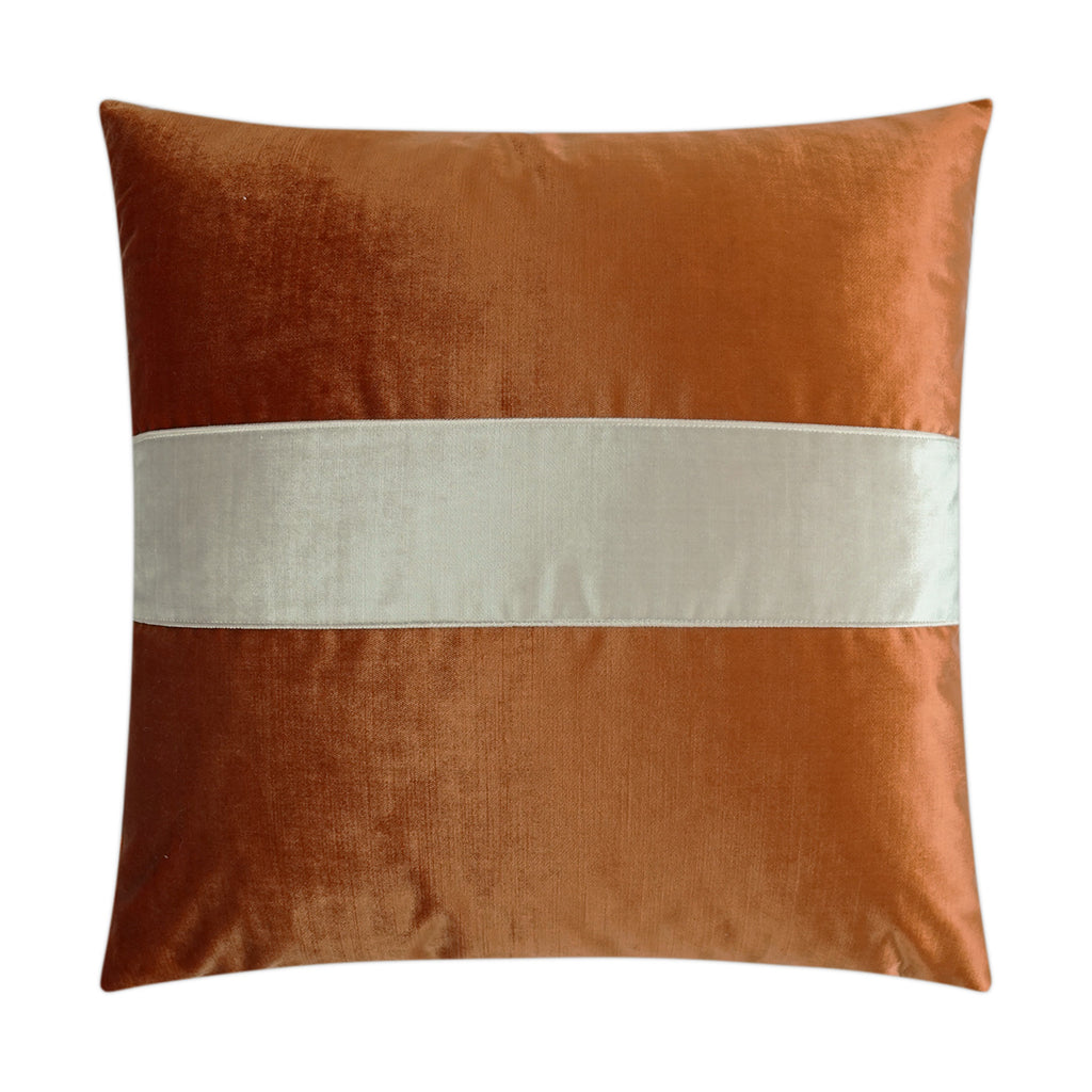 Iridescence Band Decorative Throw Pillow - Orange | DV Kap