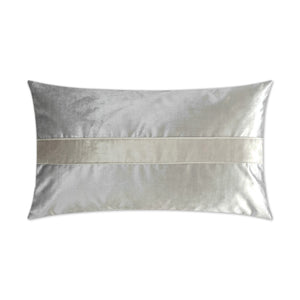 Iridescence Band Lumbar Decorative Throw Pillow - Silver | DV Kap