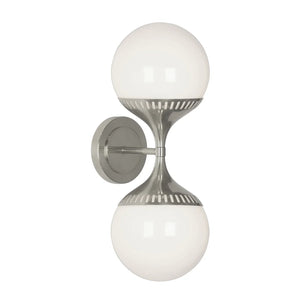 Rio End On End Sconce - Polished Nickel | Jonathan Adler - 34185