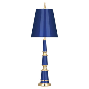 Versailles Buffet Lamp - Navy/Modern Brass - Navy Lacquer Shade | Jonathan Adler - 34196