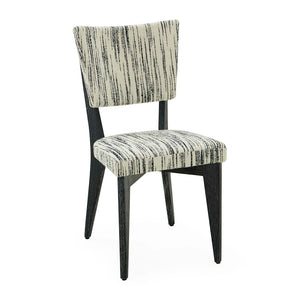 Rive Gauche Dining Chair - StratBlack/Ivory | Jonathan Adler - 34862