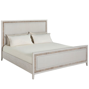 Grand Bermuda Sungkai Wood Bed - King, Whitewash | Gabriella White - SCH-176067