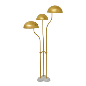 Mushroom Floor Lamp - Modern Brass | Jonathan Adler - 35643
