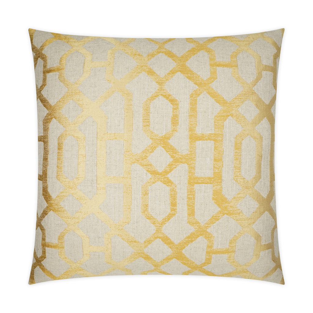 Portico Decorative Throw Pillow - Gold | DV Kap