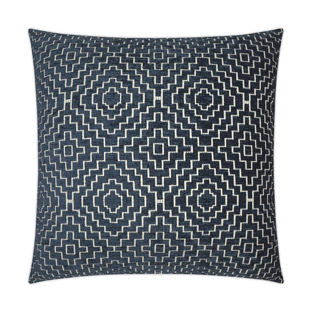 Tile Decorative Throw Pillow - Indigo | DV Kap
