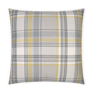 Tartan Decorative Throw Pillow - Charcoal | DV Kap