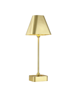 Gadabout Brass Cordless Table Lamp | Currey & Co - 6700-0004
