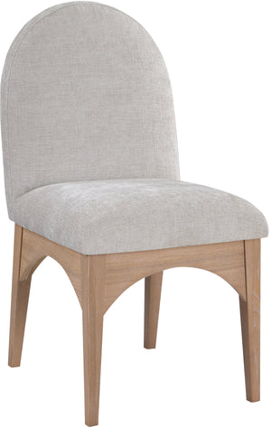 Waldorf Grey Chenille Fabric Upholstered Dining Side Chair | Meridian Furniture - 377Grey-SC