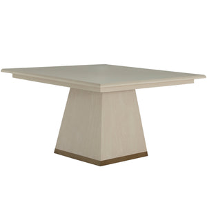 Ferris Mindi Veneer Square Pedestal Dining Table - Cerused White | Gabriella White - SCH-175626