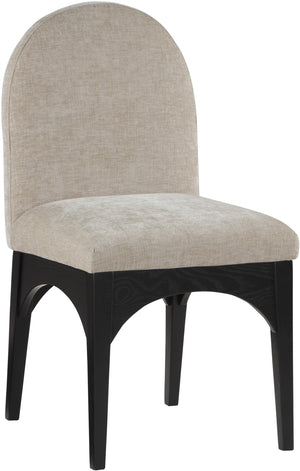 Waldorf Beige Chenille Fabric Upholstered Dining Side Chair | Meridian Furniture - 378Beige-SC