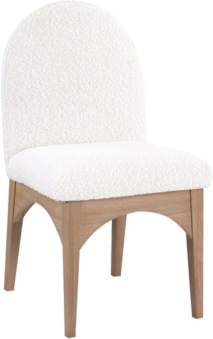 Waldorf Cream Boucle Fabric Upholstered Dining Side Chair | Meridian Furniture - 380Cream-SC