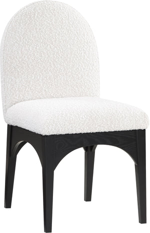 Waldorf Cream Boucle Fabric Upholstered Dining Side Chair | Meridian Furniture - 381Cream-SC
