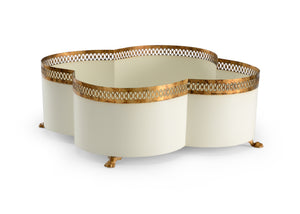 Tracery Cachepot - Cream | Chelsea House - 382597