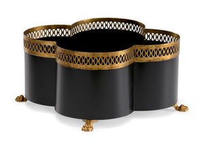 Tracery Cachepot - Black (Sm) | Chelsea House - 382897