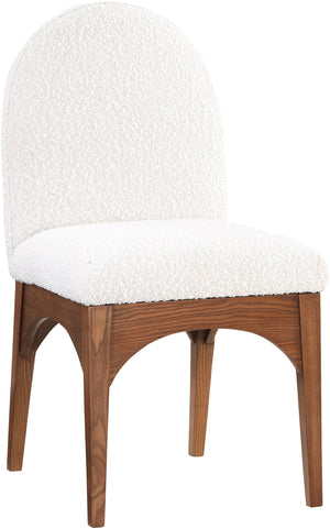 Waldorf Cream Boucle Fabric Upholstered Dining Side Chair | Meridian Furniture - 382Cream-SC