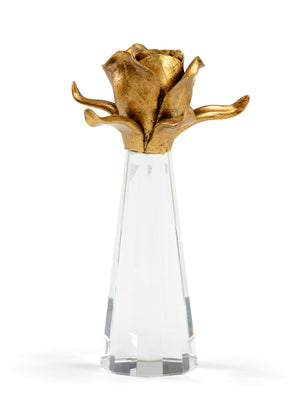 Small Rose On Stand - Gold | Chelsea House - 383253