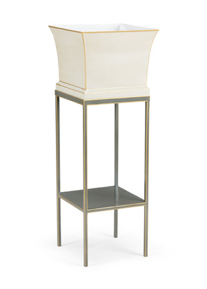 Morrow Tole Planter - Gray | Chelsea House - 383265
