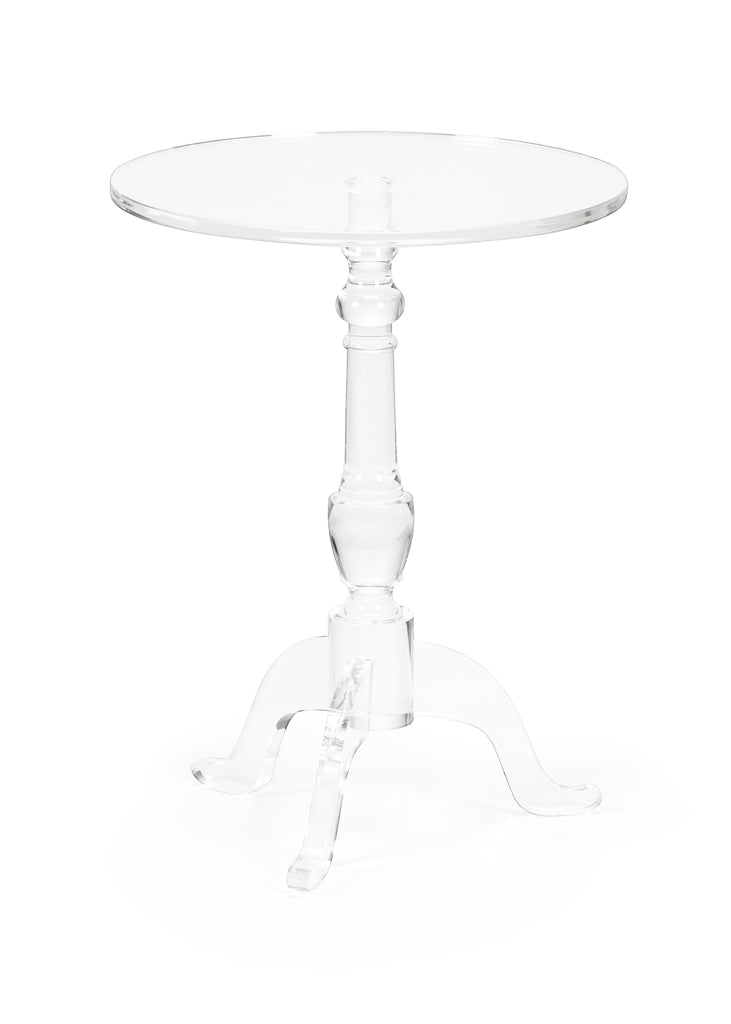 Acrylic Pedestal Side Table | Chelsea Lighting - 384787