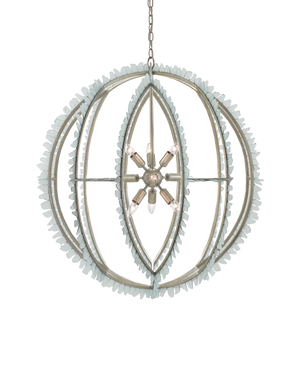 Currey & Co Saltwater Silver Orb Chandelier | 9000-0210