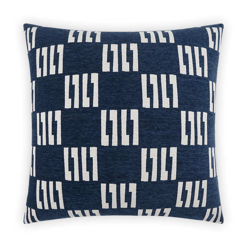 Milo Decorative Throw Pillow - Navy | DV Kap