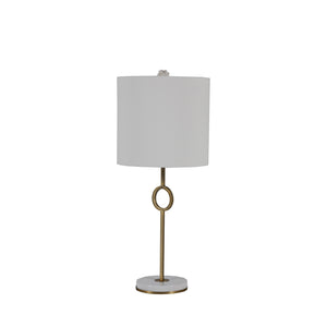Kerry Stone Metal Matte Antique Brass Table Lamp | Gabriella White - SCH-192163