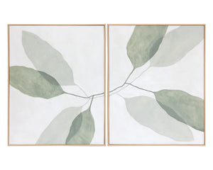 Calm Reflection (Set Of 2) - 40" X 50" - Natural Floater Frame | Sunpan Furniture - A0363