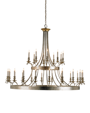 Currey & Co Lodestar Silver Chandelier | 9582
