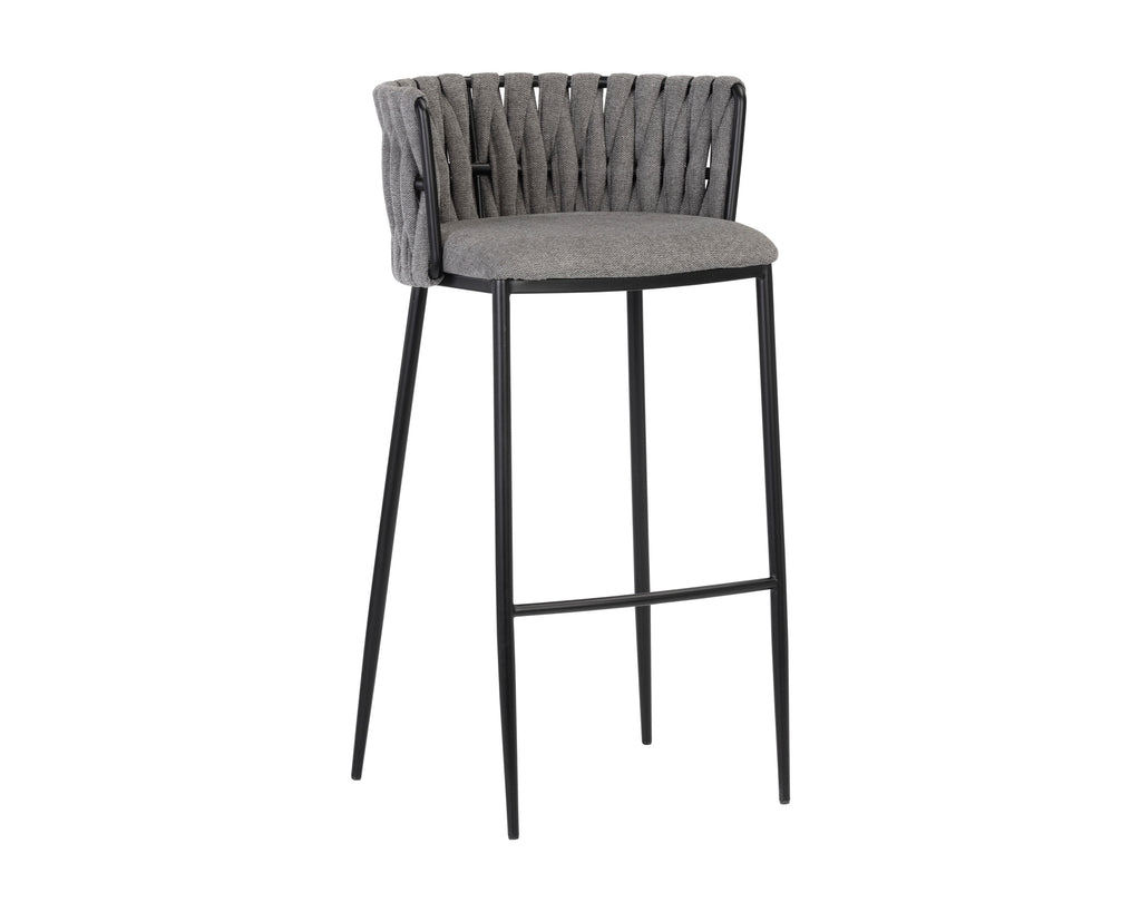 Sarai Barstool - Belfast Koala Grey | Sunpan Furniture - 106188