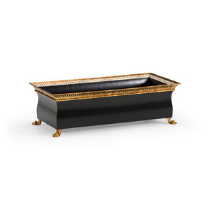 French Tole Planter - Black | Chelsea House - 384012